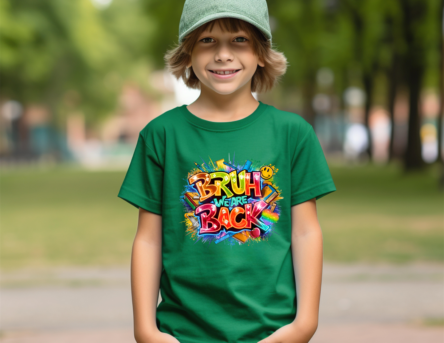 Back to school Short Sleeve T-shirts-BRUH WE BACK