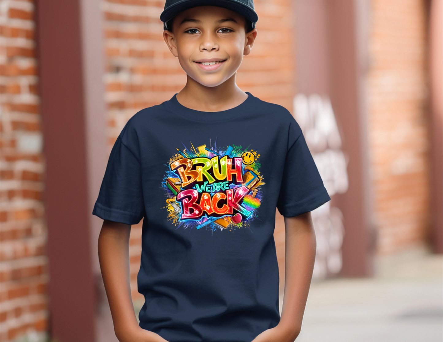 Back to school Short Sleeve T-shirts-BRUH WE BACK