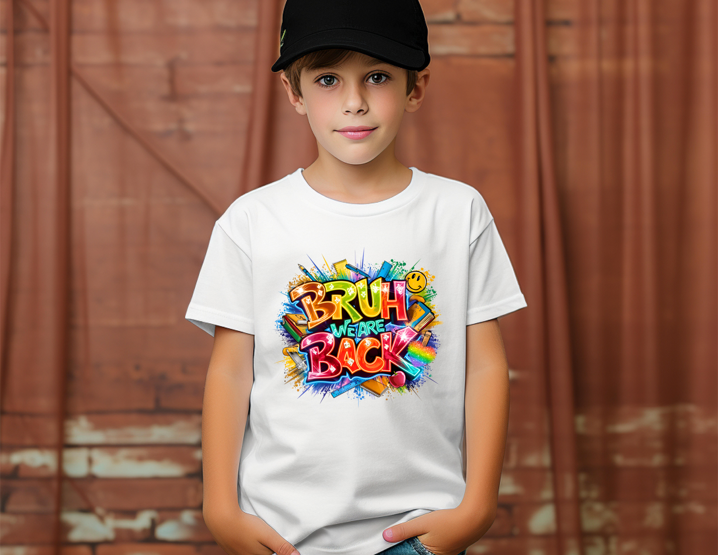 Back to school Short Sleeve T-shirts-BRUH WE BACK