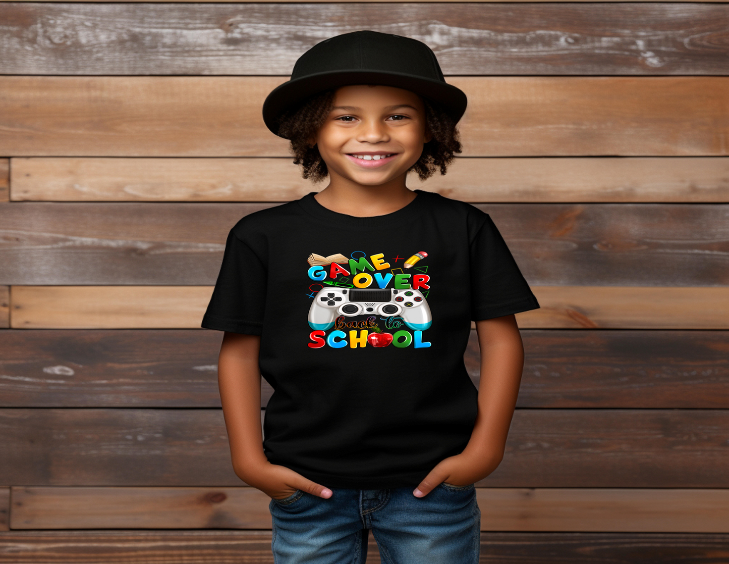 Back to school Short Sleeve T-shirts-GAME OVER