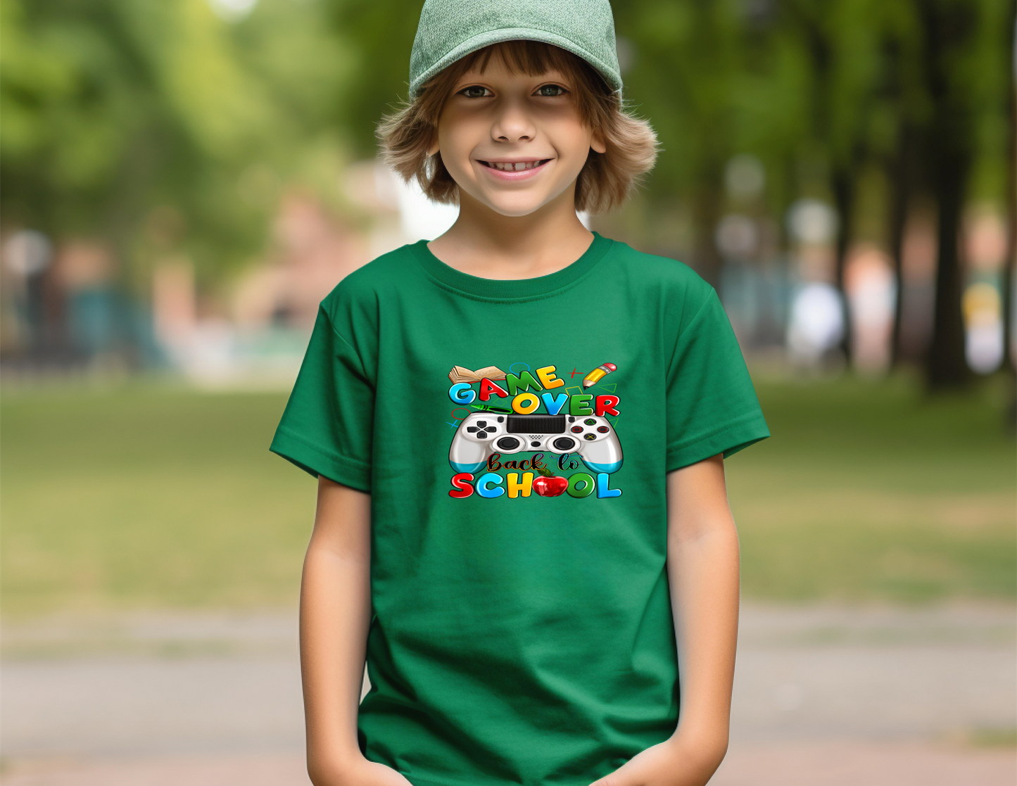 Back to school Short Sleeve T-shirts-GAME OVER