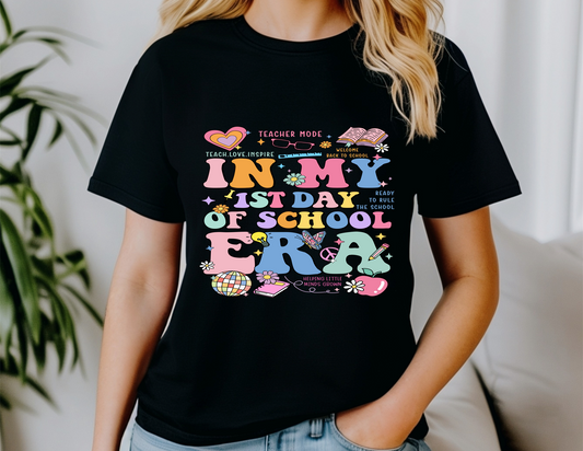 Back to school Short Sleeve T-shirts-TEACHERS EDITION 1ST DAY OF SCHOOL ERA